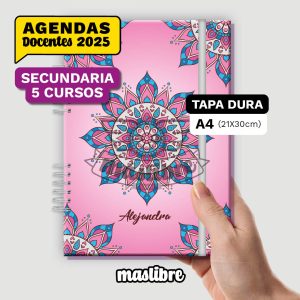 SECUNDARIA | 5 cursos | A4 (21x30cm) | Tapa Dura