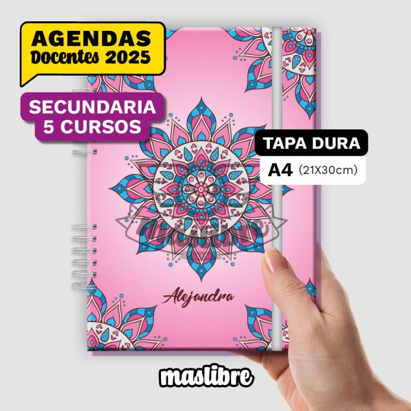 SECUNDARIA | 5 cursos | A4 (21x30cm) | Tapa Dura
