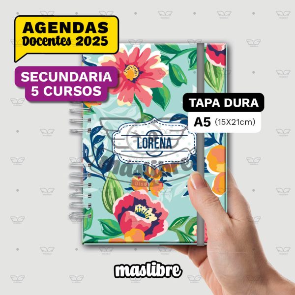 SECUNDARIA | 5 cursos | A5 (15x21cm) | Tapa Dura