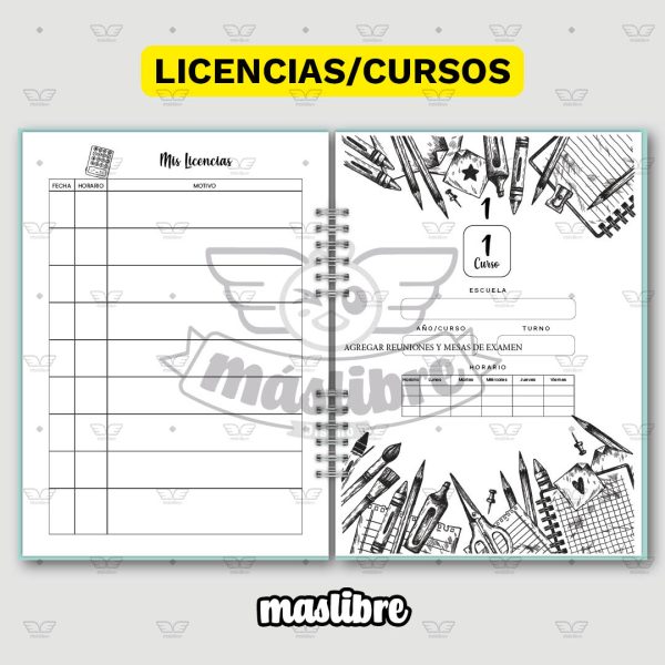 SECUNDARIA | 5 cursos | A5 (15x21cm) | Tapa Dura - Image 7