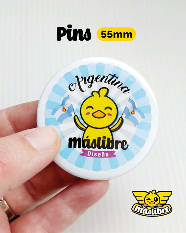 Pin Prendedor 5.5 cm (Pack x 30 unidades)