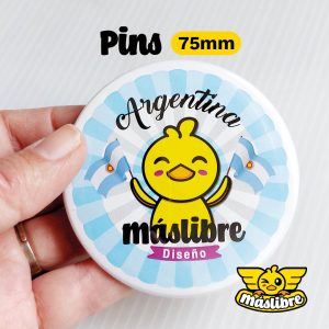 Pin Prendedor 7.5 cm (Pack x 50 unidades)
